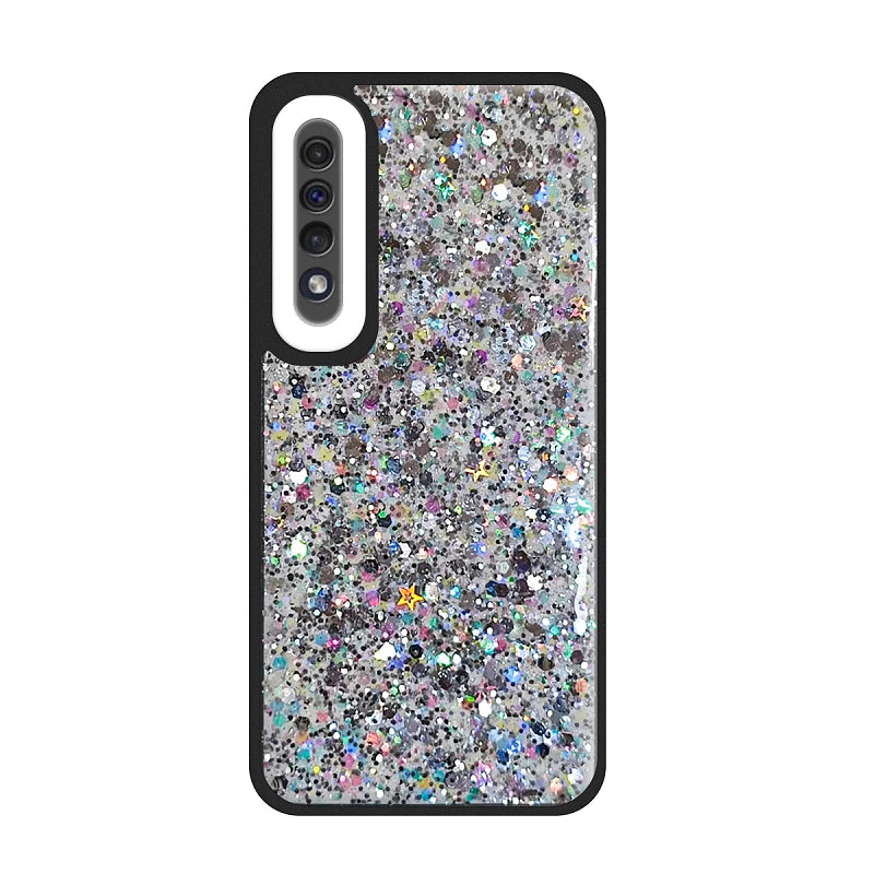 Étui à paillettes fluorescentes pour Samsung Galaxy A50