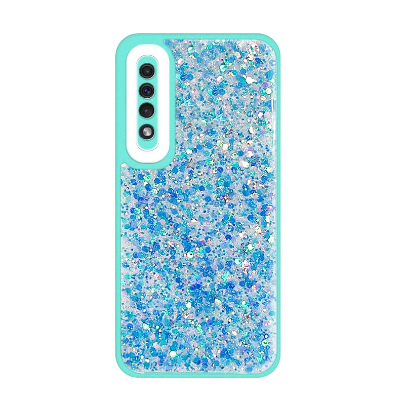 Étui à paillettes fluorescentes pour Samsung Galaxy A50