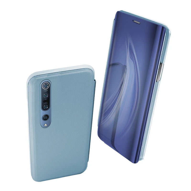 Étui à Rabat Transparent pour Xiaomi Mi Note 10 Lite avec Support - 6 Couleurs