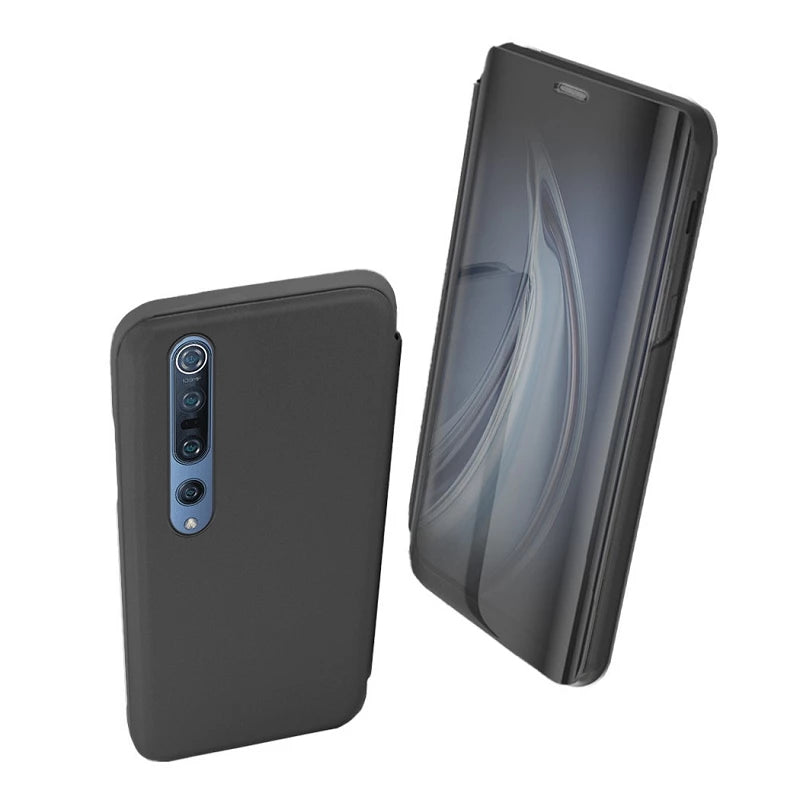 Étui à Rabat Transparent pour Xiaomi Mi Note 10 Lite avec Support - 6 Couleurs