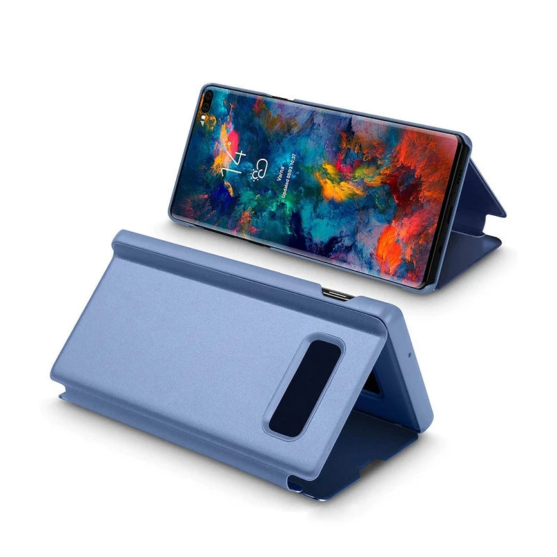 Étui à Rabat Transparent pour Xiaomi Mi Note 10 Lite avec Support - 6 Couleurs