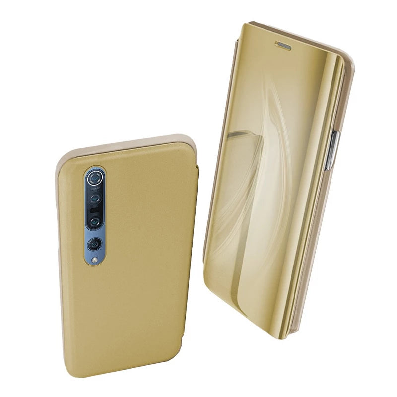 Étui à Rabat Transparent pour Xiaomi Mi Note 10 Lite avec Support - 6 Couleurs