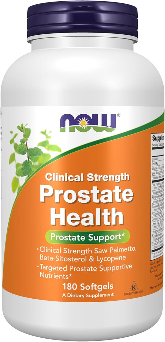 NOW Foods Supplements, Prostate Health, Clinical 180 Count (Pack of 1)