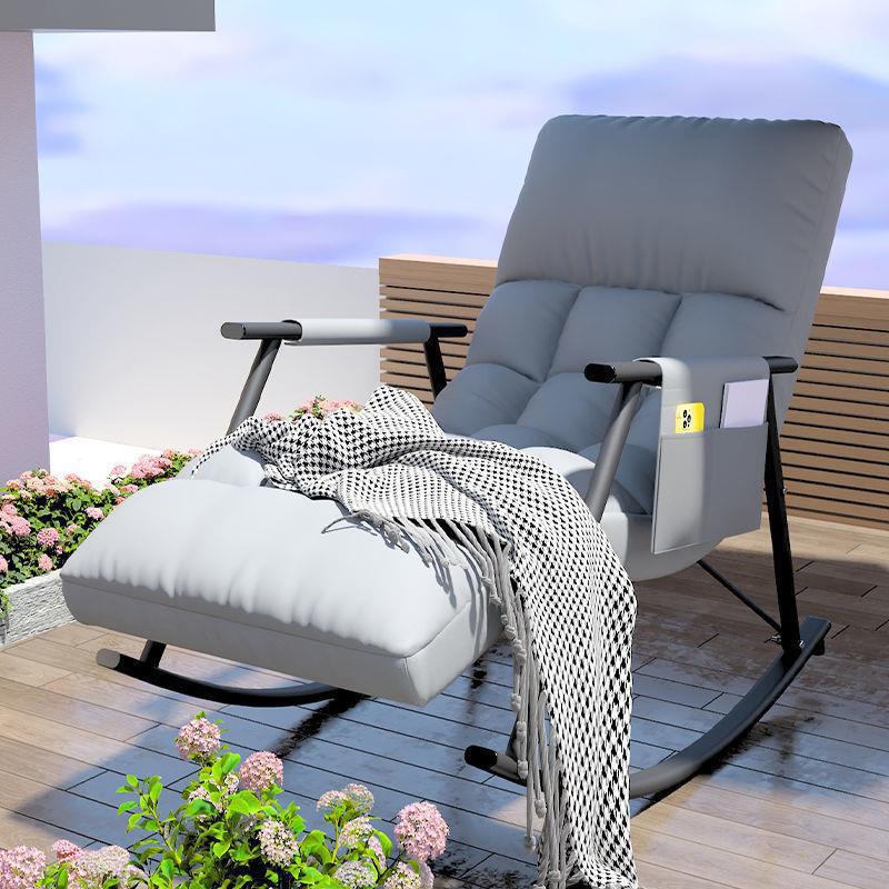 Rocking Chair recliner balcony home leisure Nordic style rocking chair adult bedroom lazy sofa living room nap chair