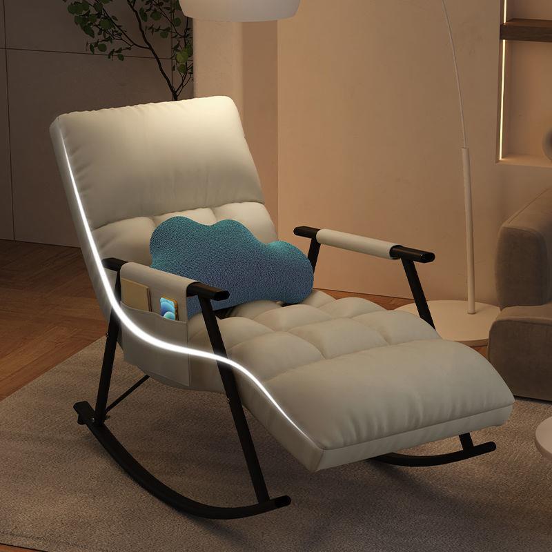 Rocking Chair recliner balcony home leisure Nordic style rocking chair adult bedroom lazy sofa living room nap chair