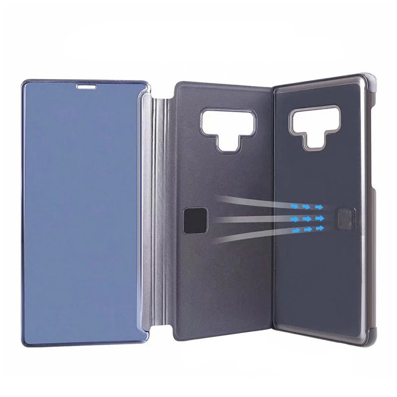 Étui à Rabat Transparent pour Xiaomi Mi Note 10 Lite avec Support - 6 Couleurs